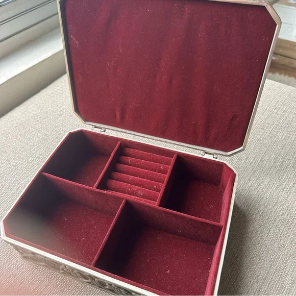 Vintage 70's Godinger Silver Jewelry Box